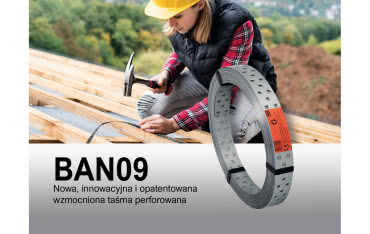 BAN09 - lekka i wytrzymała taśma perforowana